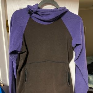 EUC Melanzana Women’s M Micro Grid purple brown